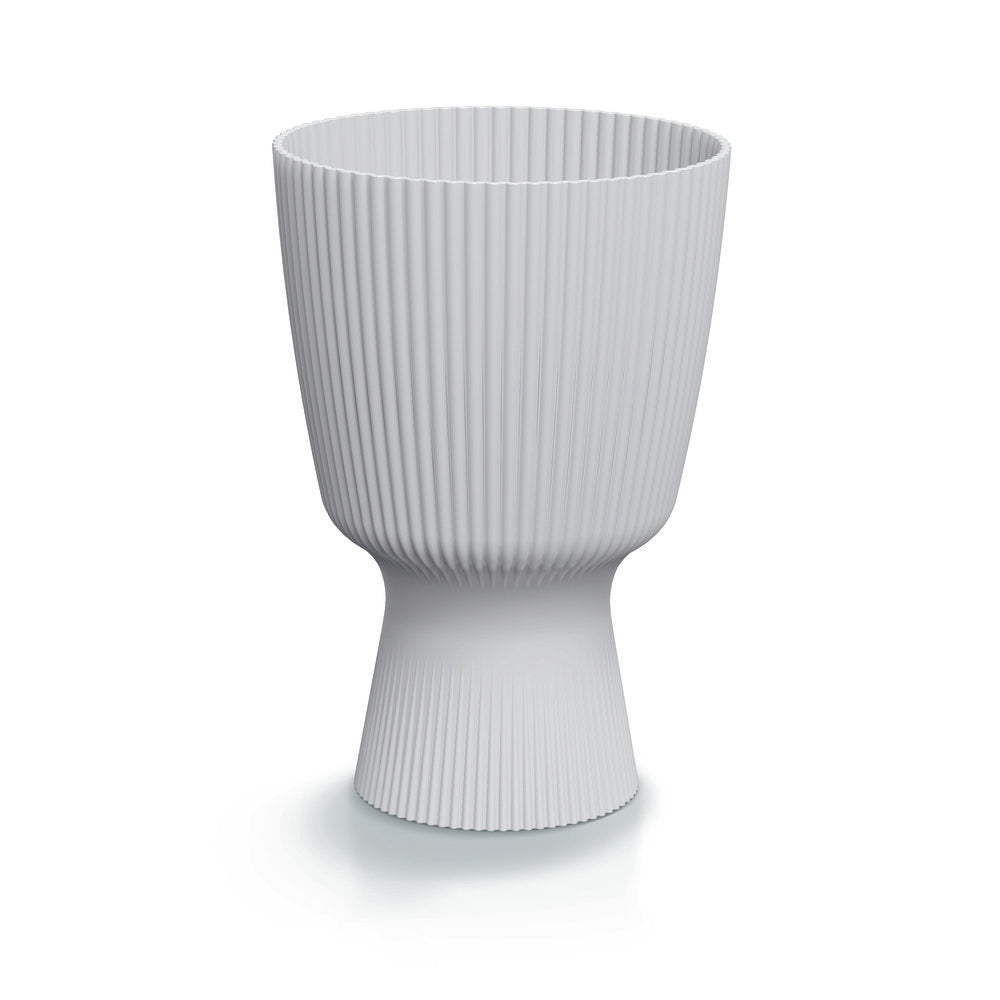 Prosperplast Milly Round Planter 14.6x14.6x21.5 - White