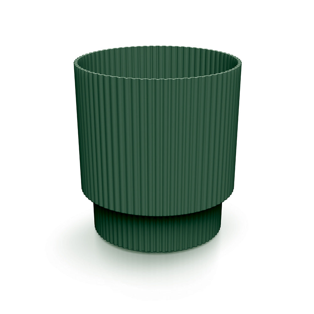 Prosperplast Milly Round Planter 16.8x16.8x18.1cm - Pine Green