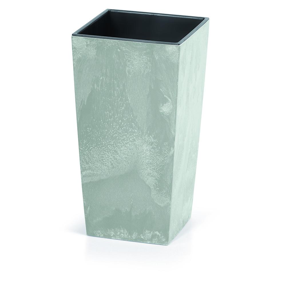 Prosperplast Urbi Square Beton Effect Planter 14x14x26.5cm - Concrete