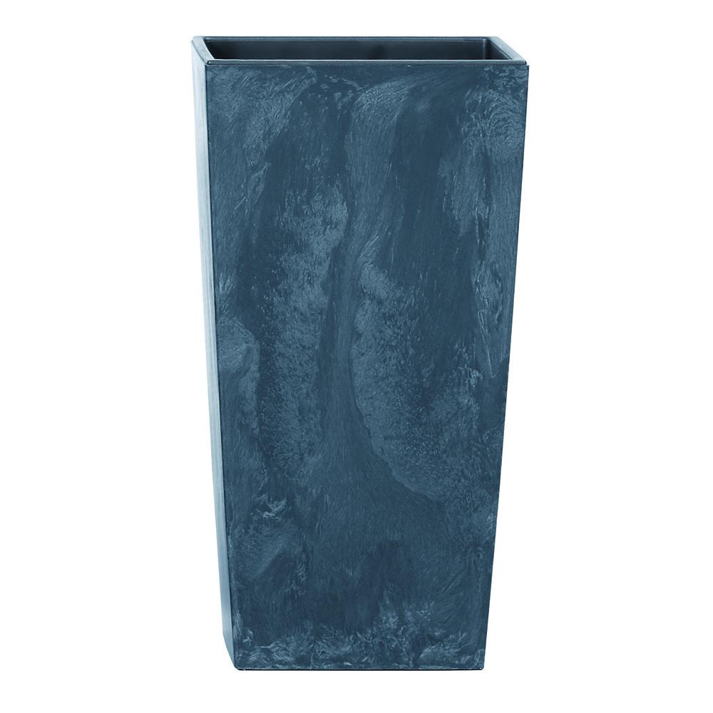 Prosperplast Urbi Square Beton Effect Planter 40x40x75cm - Anthracite