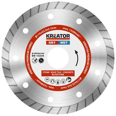 Kreator Wet & Dry Diamond Cutting Disc 115m