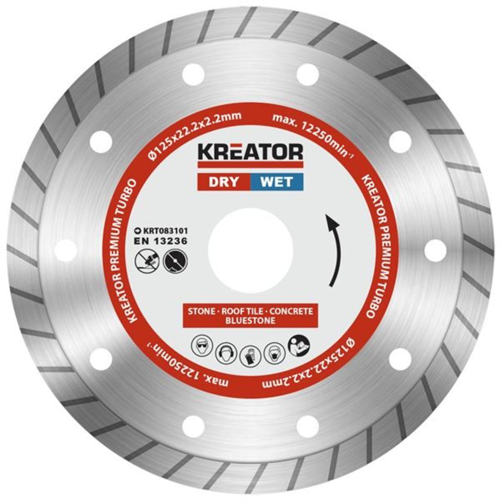 Kreator Wet & Dry Diamond Cutting Disc 115mm