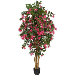 Mica Decorations Bougainvillea Tree in Pot Pink - H180 x D85cm