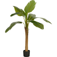 Mica Decorations Artificial Banana Tree in Pot - H155 x Ø90 cm - Green