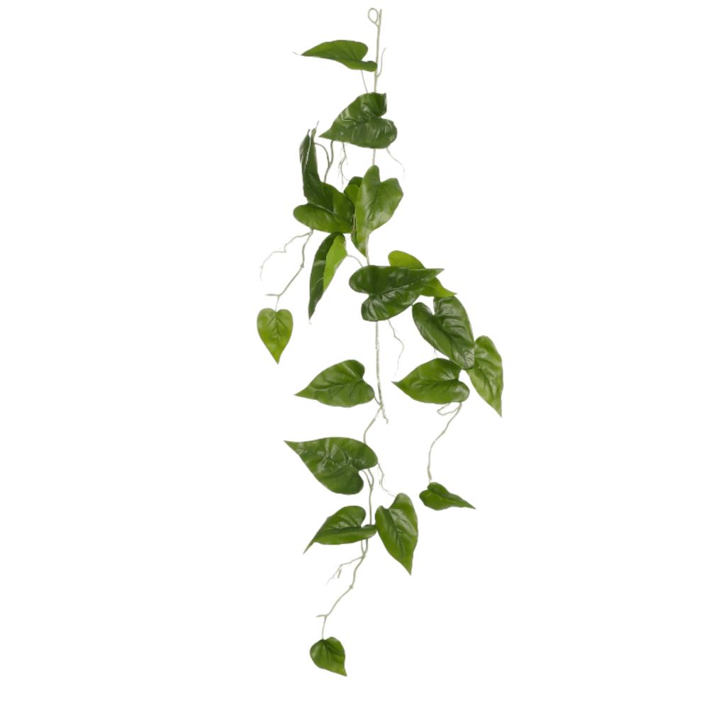 Mica Decorations Philodendron Artificial Plant Vine - L115 x W37 x H10 cm - Green