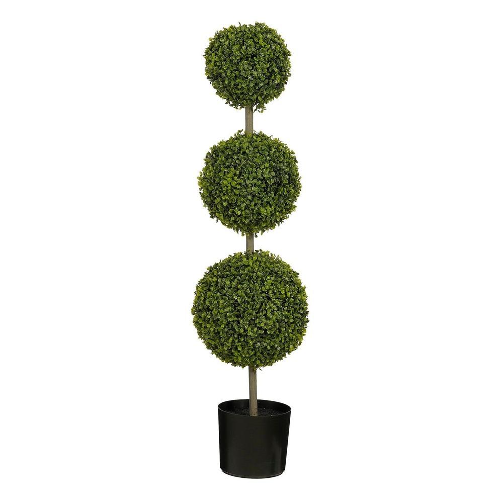 Mica Decorations Boxwood Tree Green Waterproof & Uv Resistant - H120 x D30cm