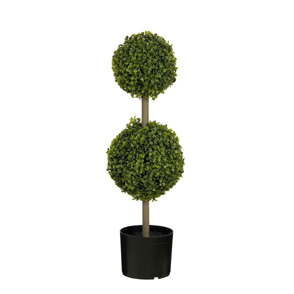 Mica Decorations Boxwood Tree Green Waterproof & Uv Resistant - H72 x D22cm