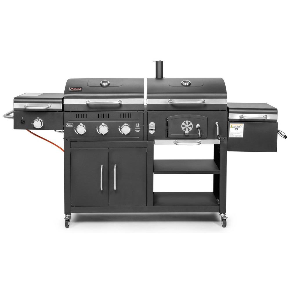 Activa Mastercook Combo 3in1 Gas-Charcoal Grill with Smoker