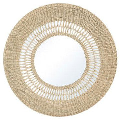 Inspire Mirror Sisal Sun Natural 57Cm