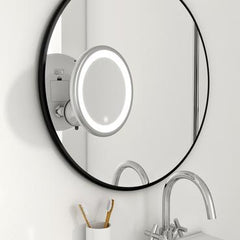 Sensea Telescopic Light Mirror With Suction Pad Beauty White