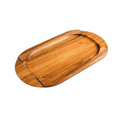 Victoria Acacia Wood Oval Plate 34x17cm