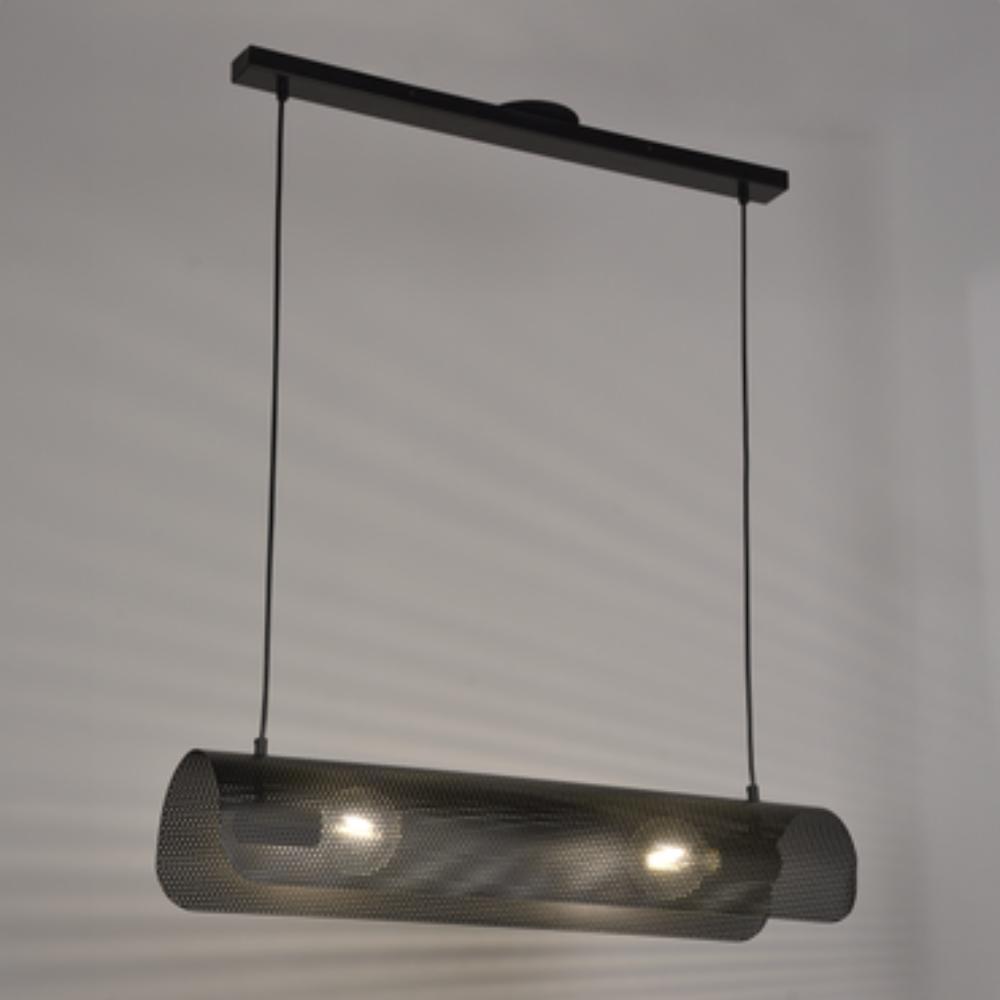 Inspire Pendant Metal Black E27X2 D80cm