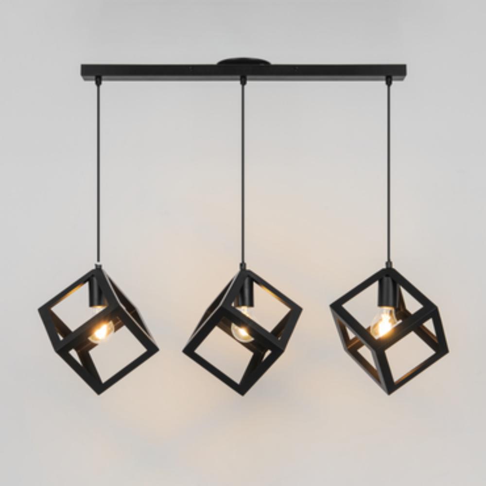 Inspire Pendant Metal Black E27X3 L70cm