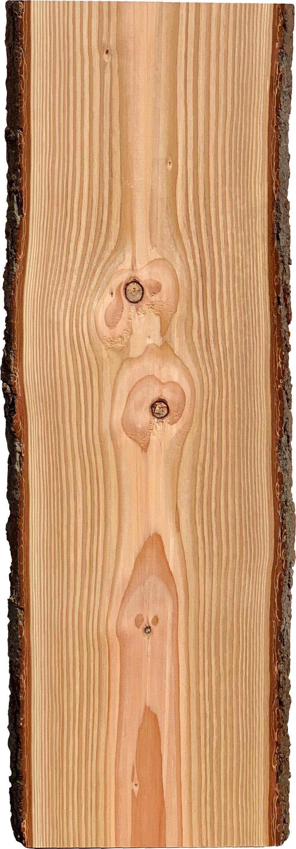 DOUGLAS FIR BOARD WITH BARK 30X2000X400/500cm