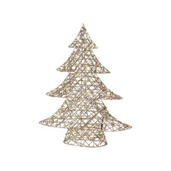 Lumineo BO Micro-Led Metal Tree 11 x 48 x 60cm - Gold/Warm White