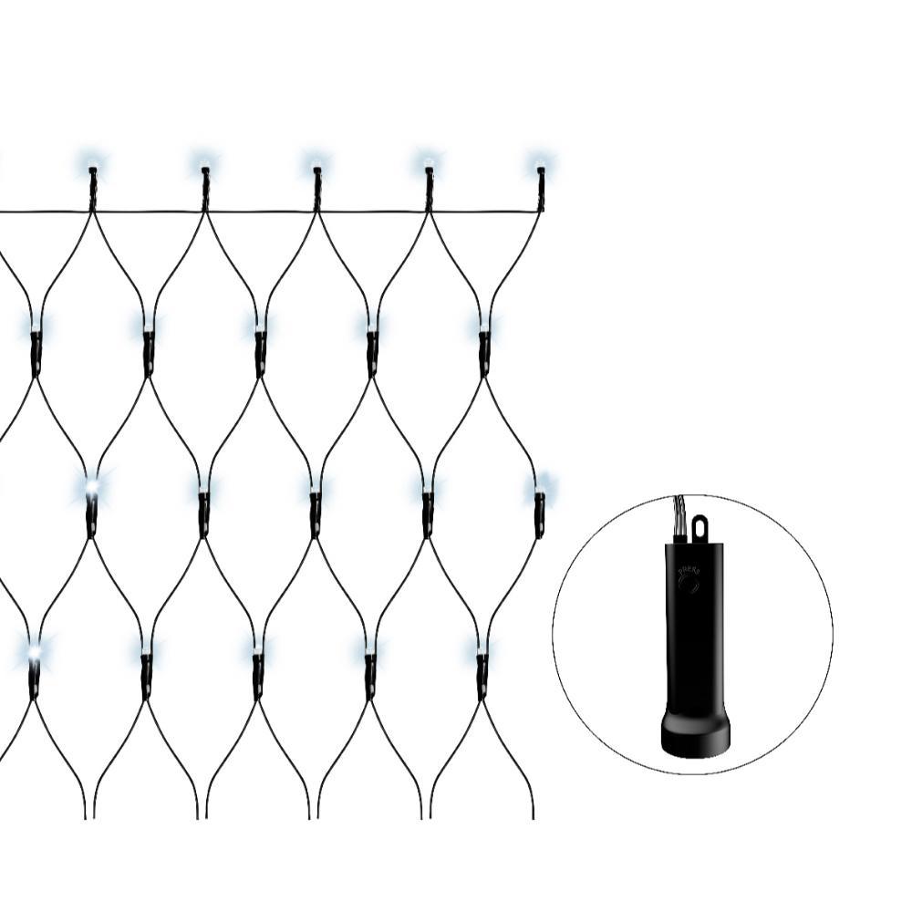 Lumineo BO Durawise Net Lights Twinkle Effect 180 x 85cm - Black/Cool White