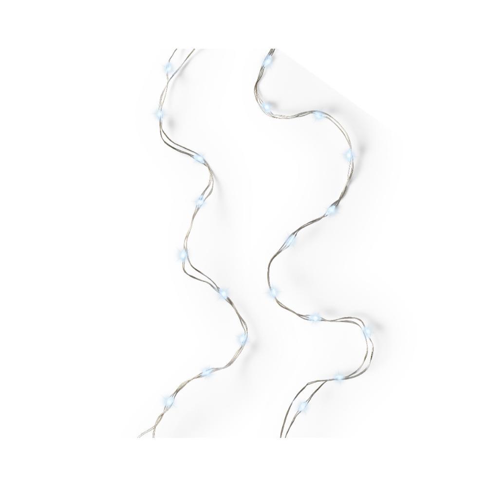 Lumineo BO Durawise Micro-Led Sring Lights Twinkle Effect 495cm - Silver/Cool White