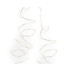 Lumineo BO Durawise Micro-Led Sring Lights Twinkle Effect 245cm - Silver/Warm White