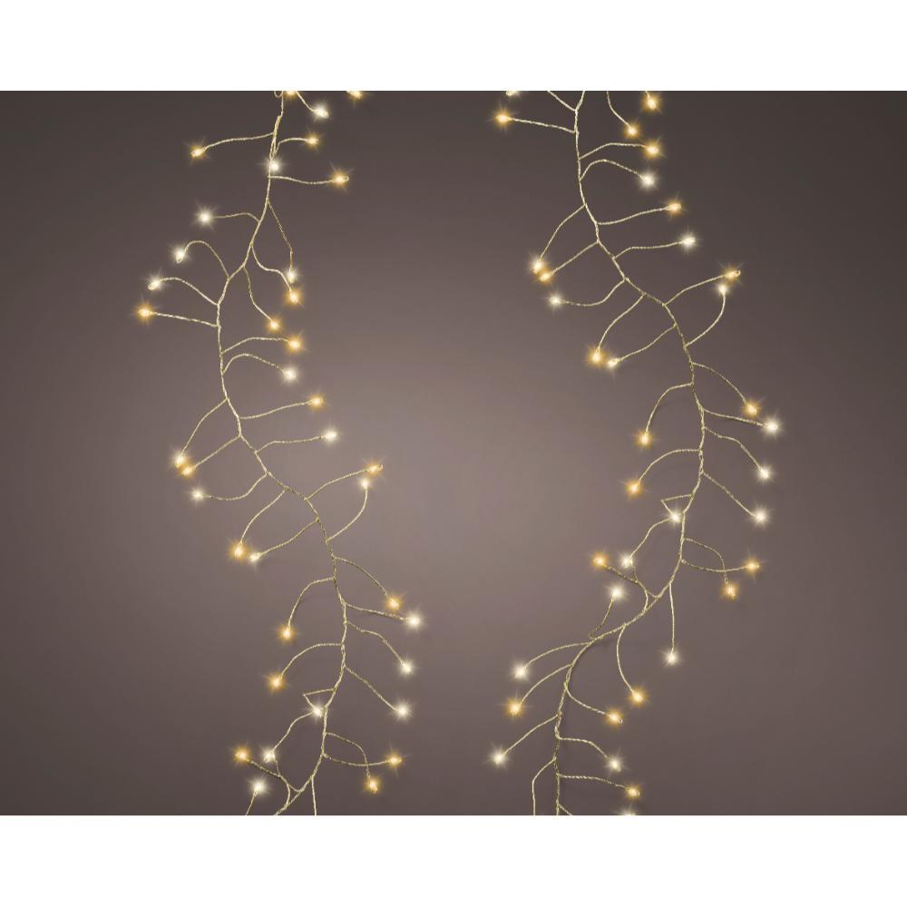 Lumineo Compact Twinkle 960 Micro-Led Lights 12m - Gold/Warm White & Classic Warm