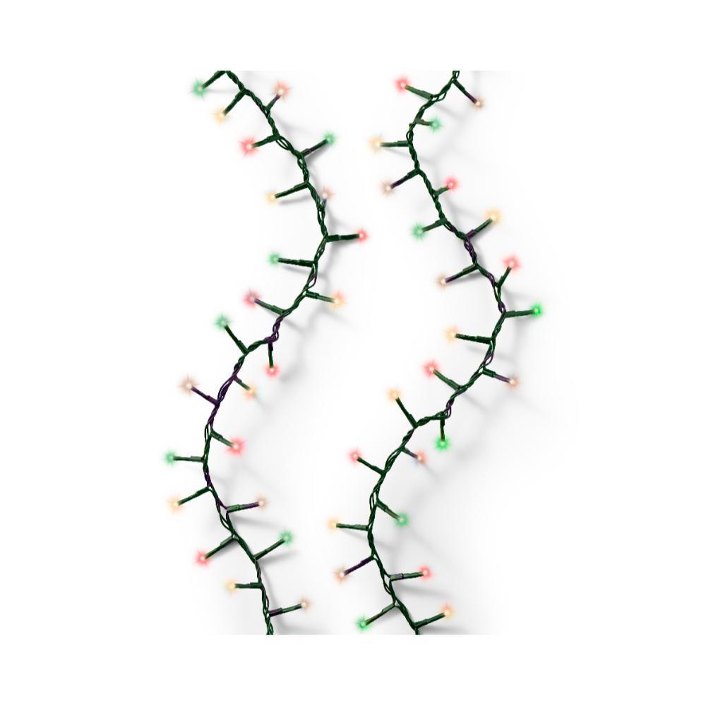 Lumineo Compact Twinkle 1000 Led String Lights 22.5m - Green/Classic Multi Colour