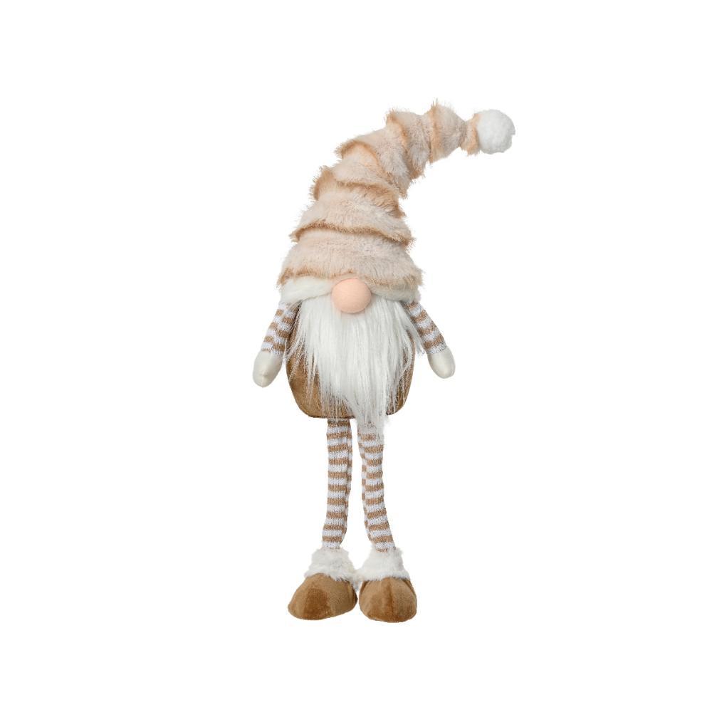 Decoris Polyester Gnome Standing 58cm - Beige