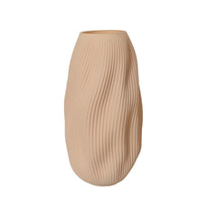 Decoris Glass Vase with Milky Finish 28.5cm - Beige