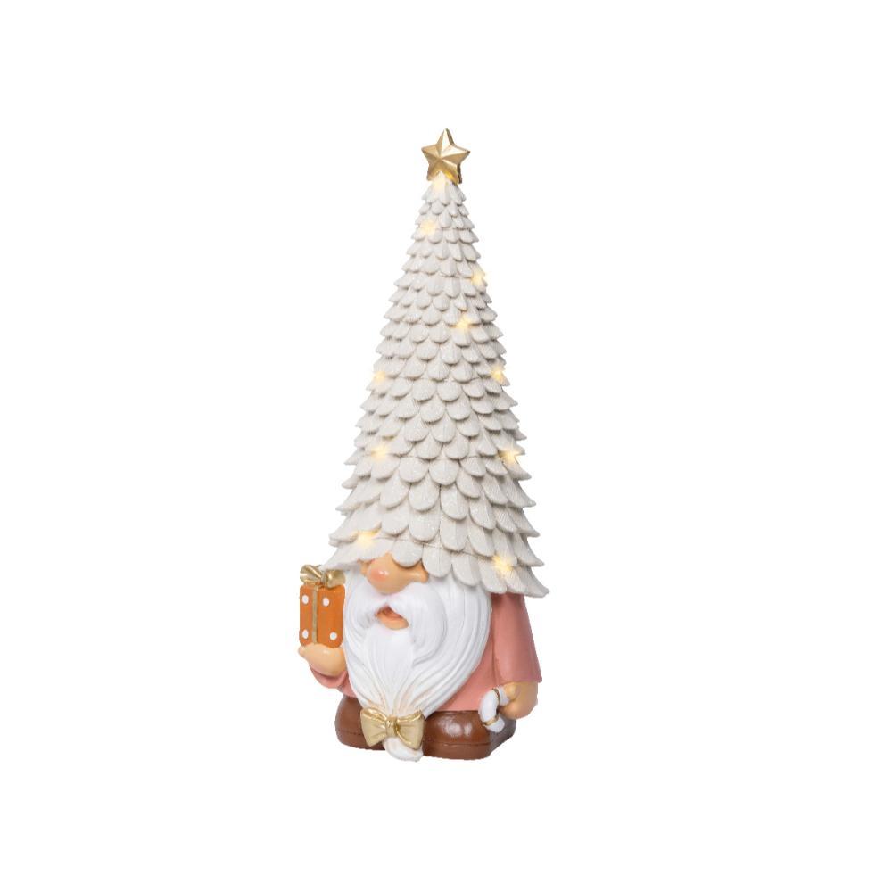 Lumineo BO Micro-Led Gnome 40cm - Pink/Warm White