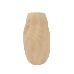 Decoris Glass Vase with Milky Finish 33cm - Beige