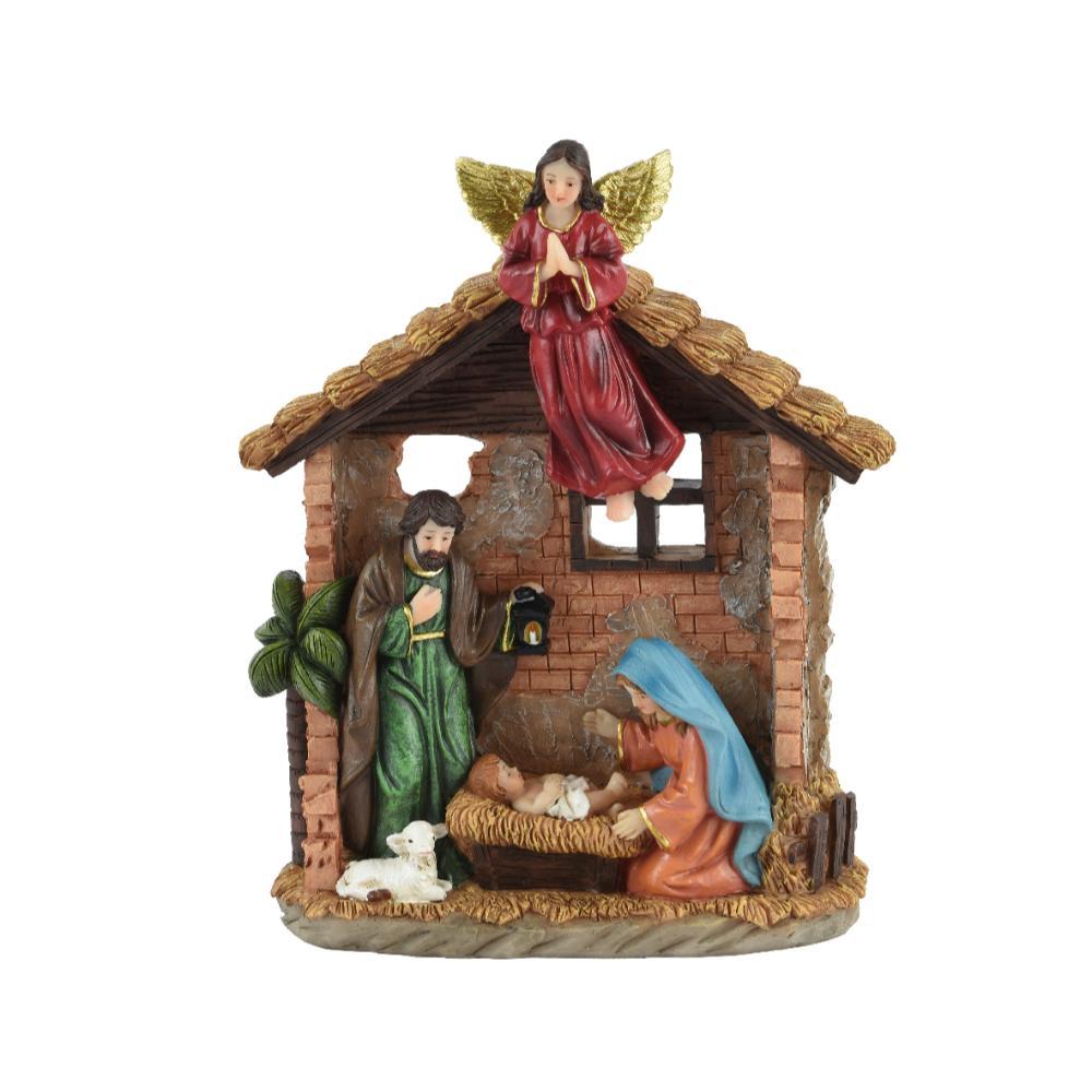 Decoris Polyresin Nativity Scene 18 x 6 x 21.5cm