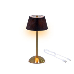 Lumineo Table Lamp with Rechargeable Battery 30.5cm - Black/ Gold