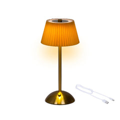 Lumineo Table Lamp with Rechargeable Battery 30.5cm - Orange/ Gold