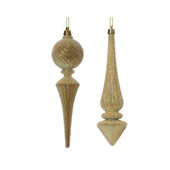 Decoris Shatterproof Icicle Hanger with Beads 19.5cm - 2 Assorted