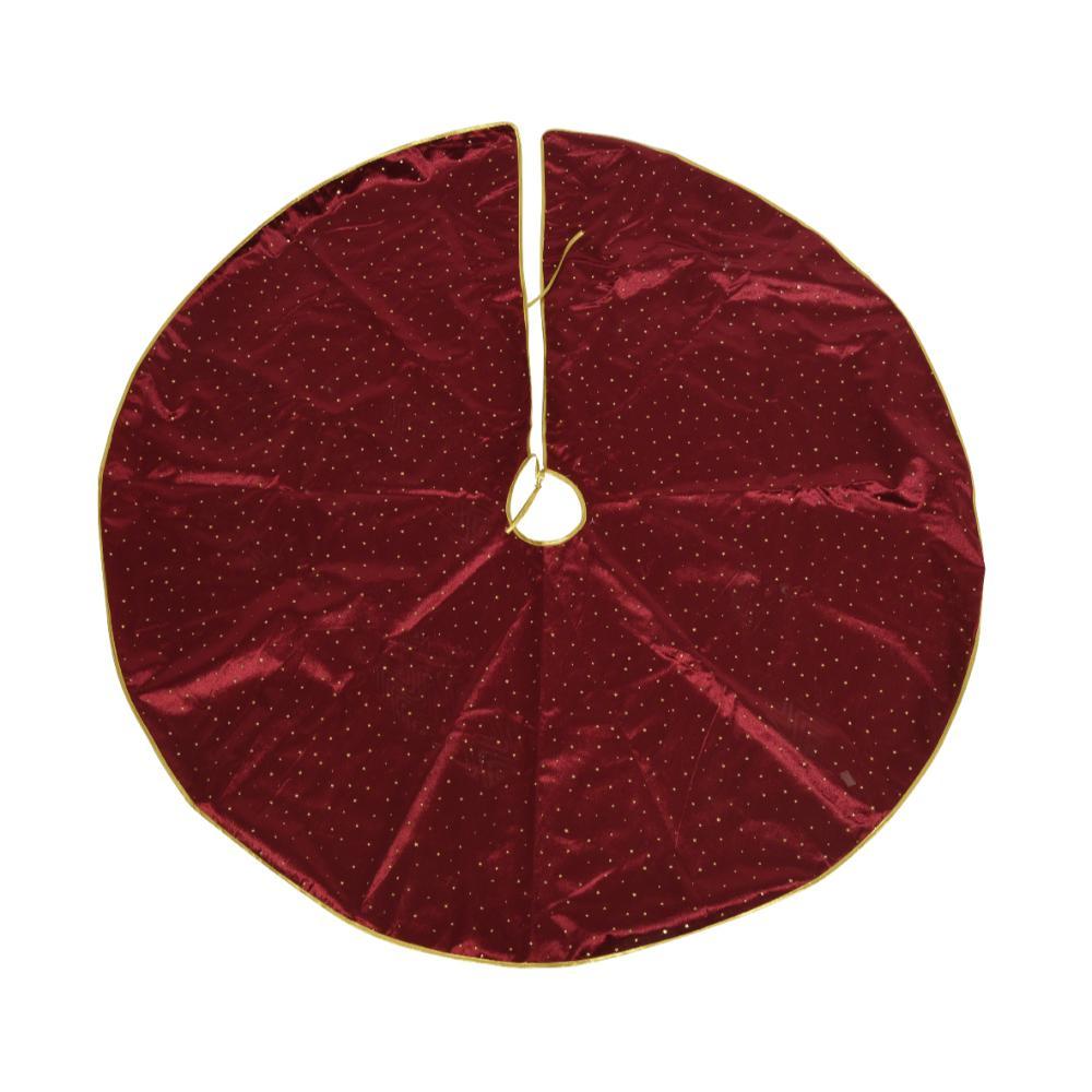 Decoris Polyester Tree Skirt 120cm - Oxblood