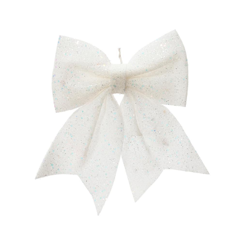 Decoris Bow 24cm - Winter White