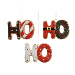 Decoris Dolomite HO Text Hanger 9 x 6.5cm - 3 Assorted