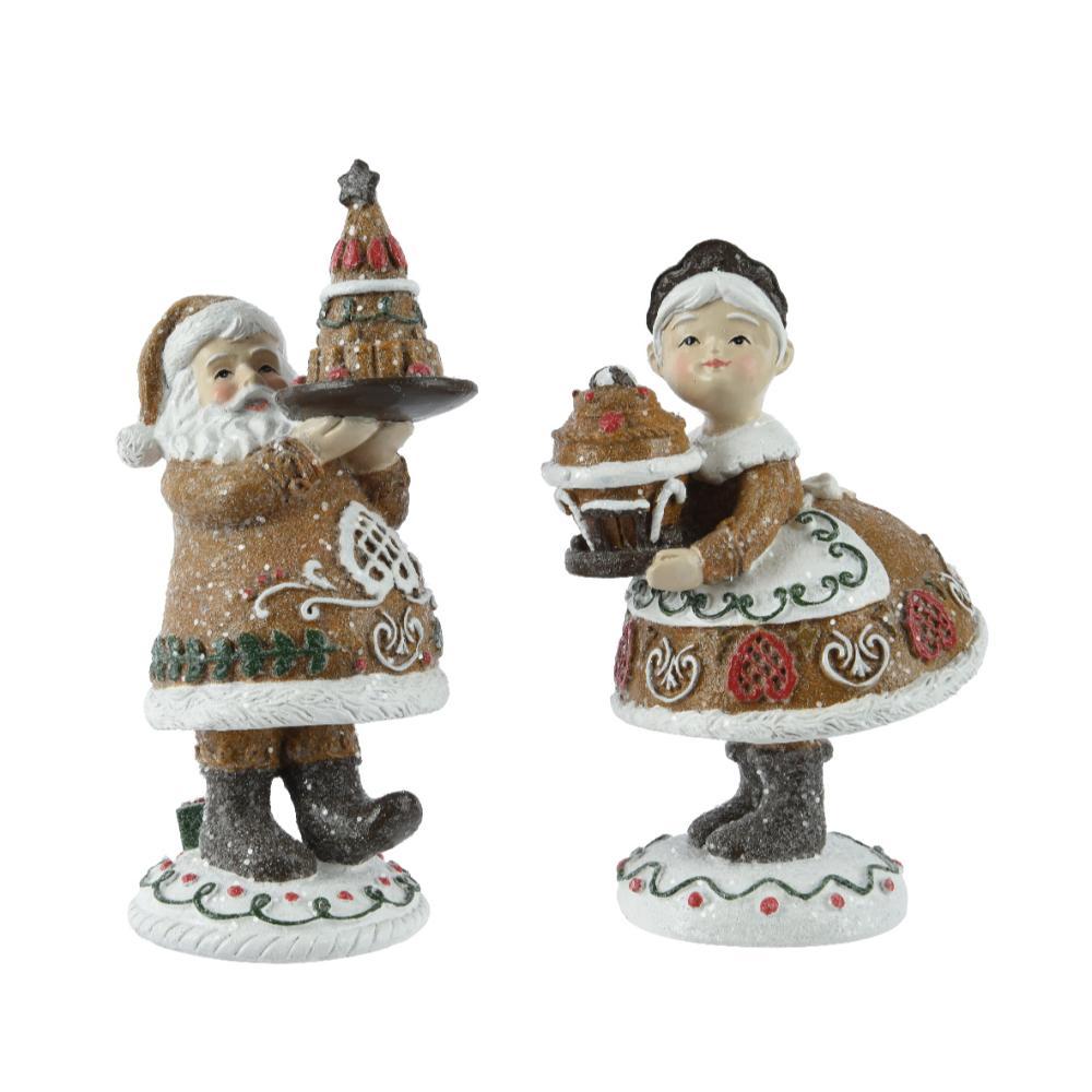 Decoris Polyresin Figure 13.6cm - Cookie Design (2 Assorted)