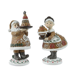 Decoris Polyresin Figure 13.6cm - Cookie Design (2 Assorted)