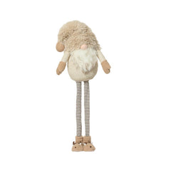 Decoris Polyester Gnome Standing 122cm - Cream