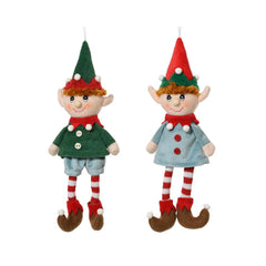 Decoris Polyester Elf Hanging 27cm (2 Assorted)