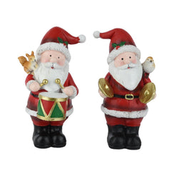 Decoris Polyresin Santa 18cm - 2 Assorted