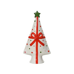 Decoris Dolomite Tree Figure with Red Bow 29cm