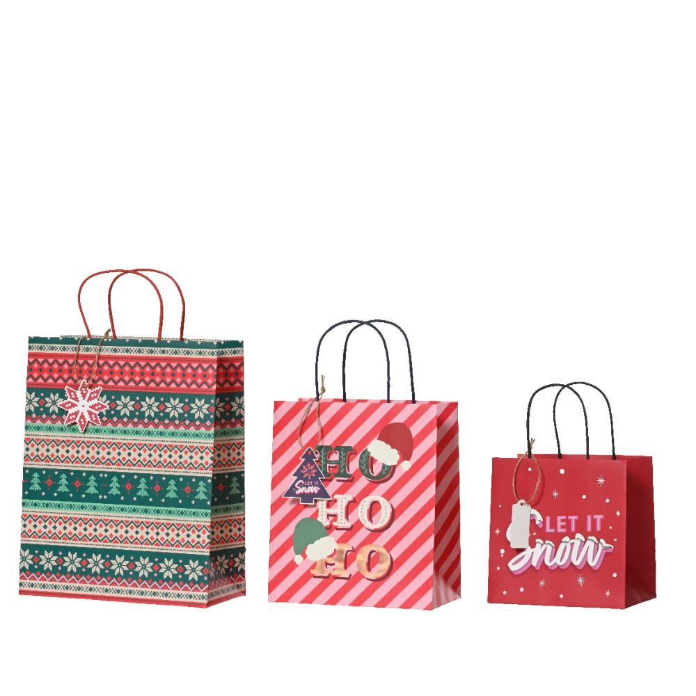 Decoris Paper Giftbags Set of 3pcs
