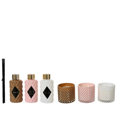 Decoris Glass Diffuser or Candle - 6 Assorted