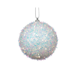 Decoris Foam Bauble with Sequins 8cm - Iris