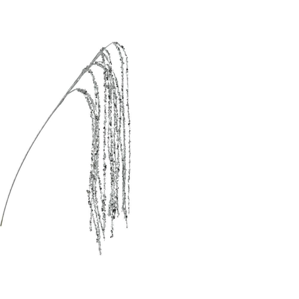 Decoris Plastic Spray with Hanging SpAngel 65cm - Silver