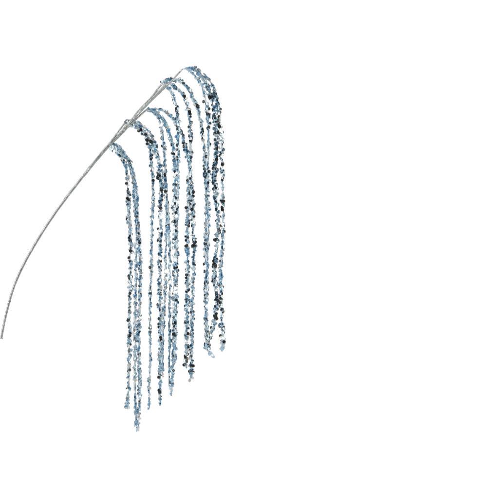 Decoris Plastic Spray with Hanging SpAngel 65cm - Ice Blue