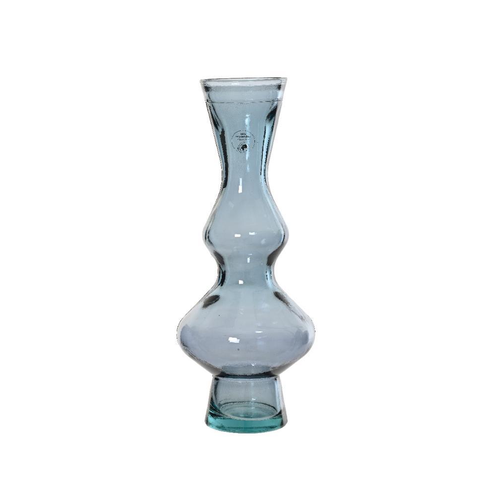 Decoris Recycled Glass Vase 40cm - Blue Dawn