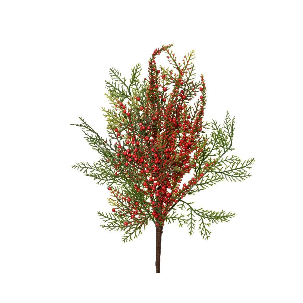 Everlands Spray Lushy Berry 50cm - Green/Red