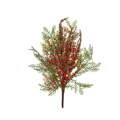 Everlands Spray Lushy Berry 50cm - Green/Red