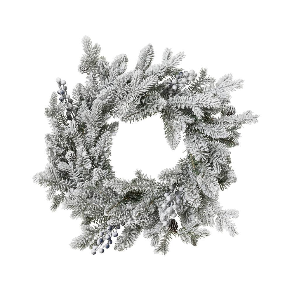 Everlands Aspen Snowy Wreath 50cm